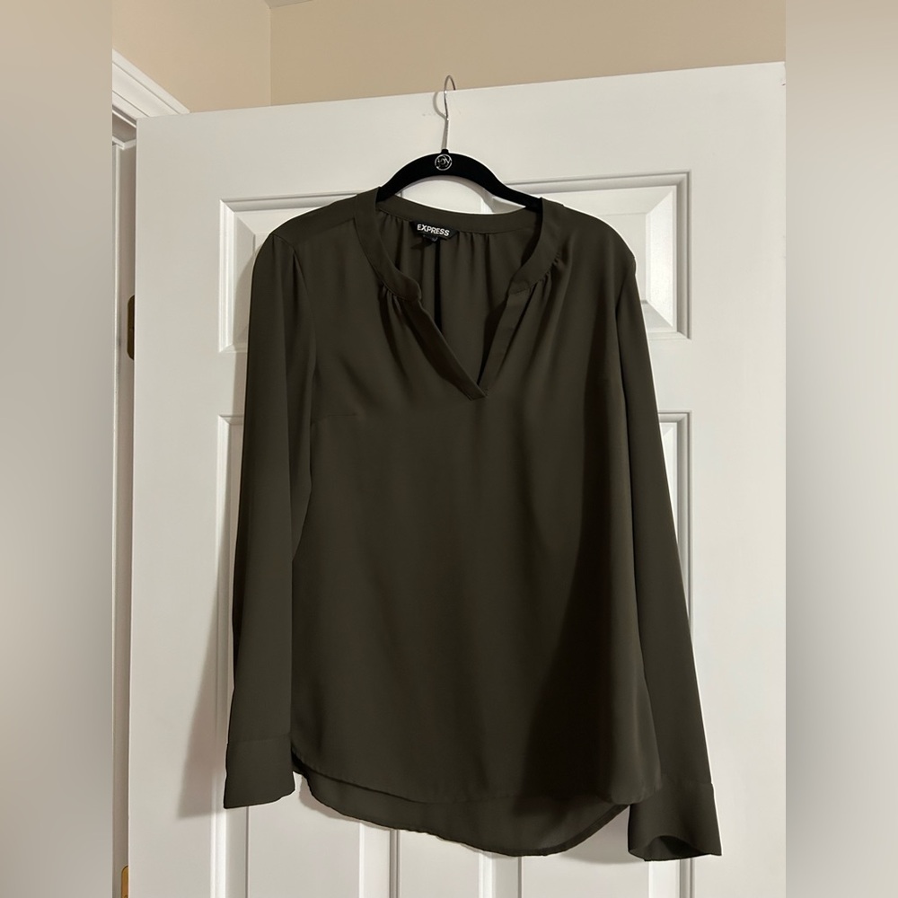 Express size small green blouse